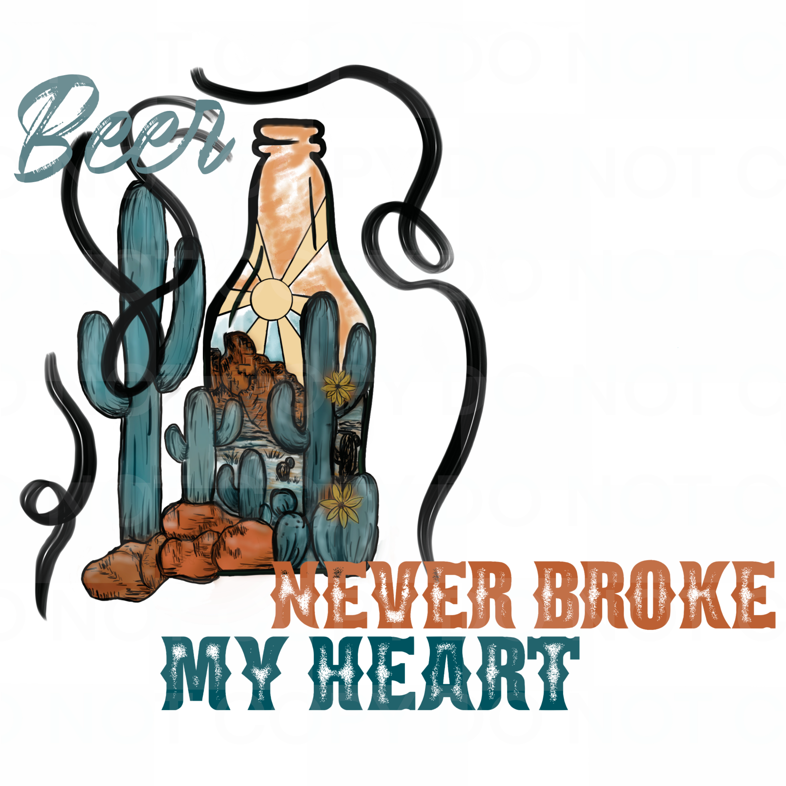 Beer never broke my heart png