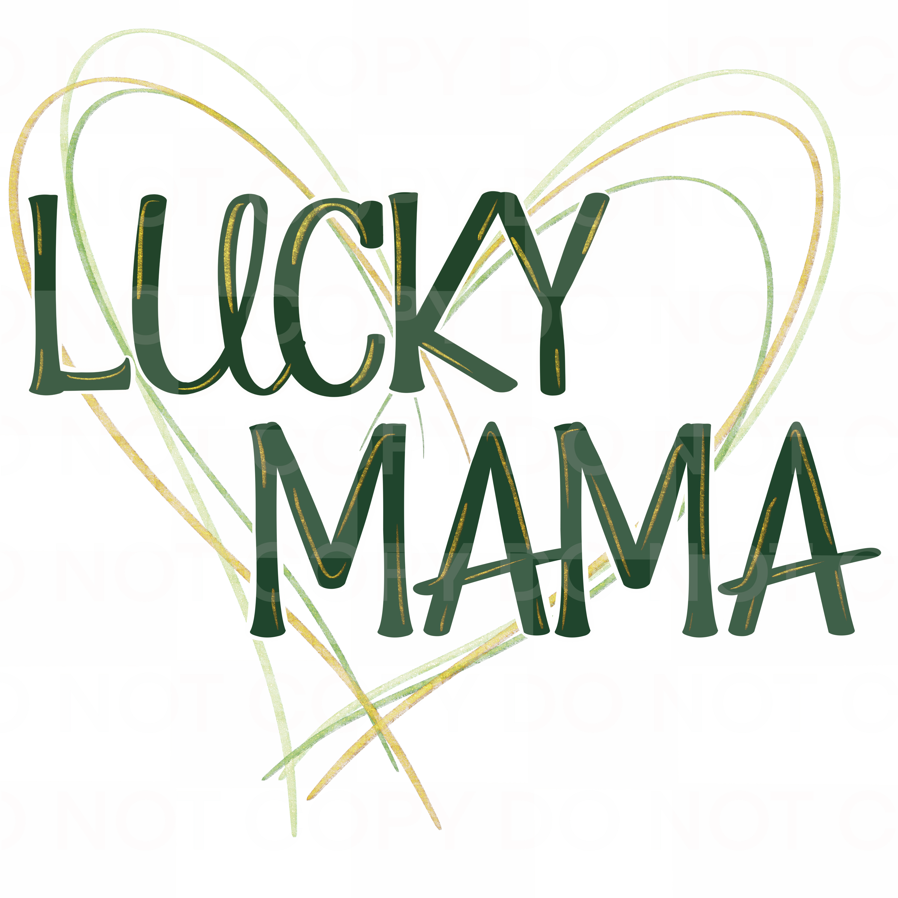 Lucky MAMA Heart png