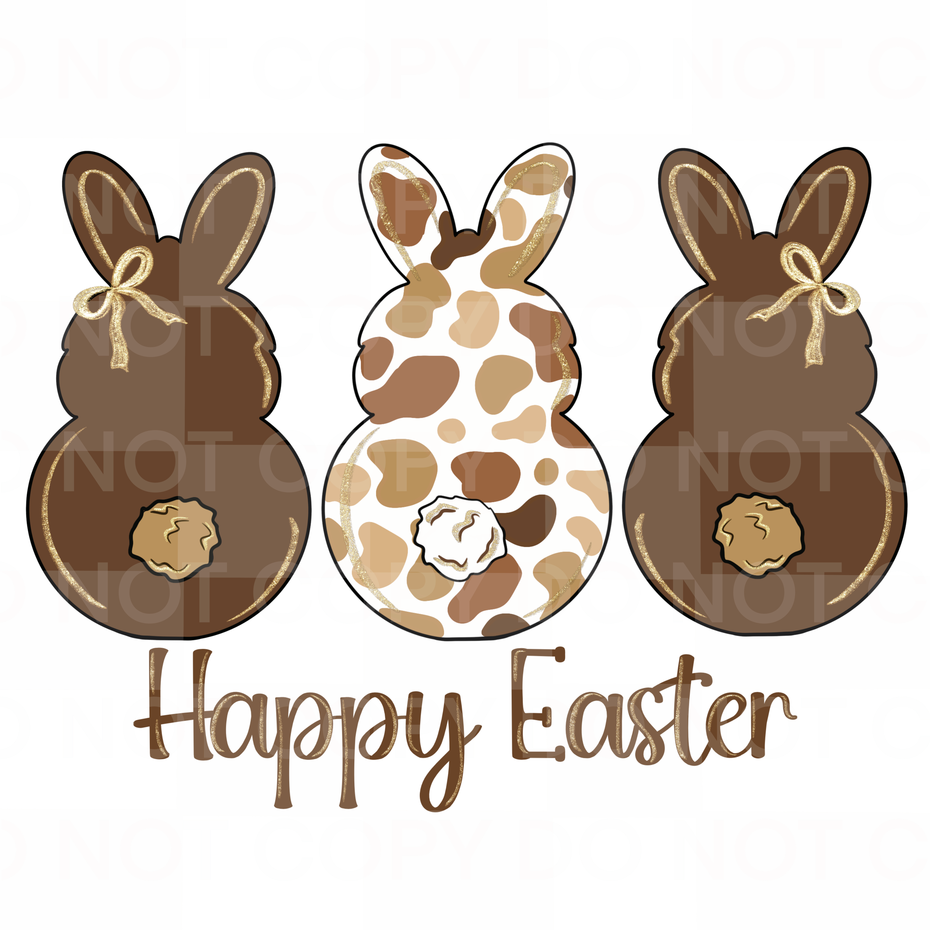 Happy Easter cow bunny png
