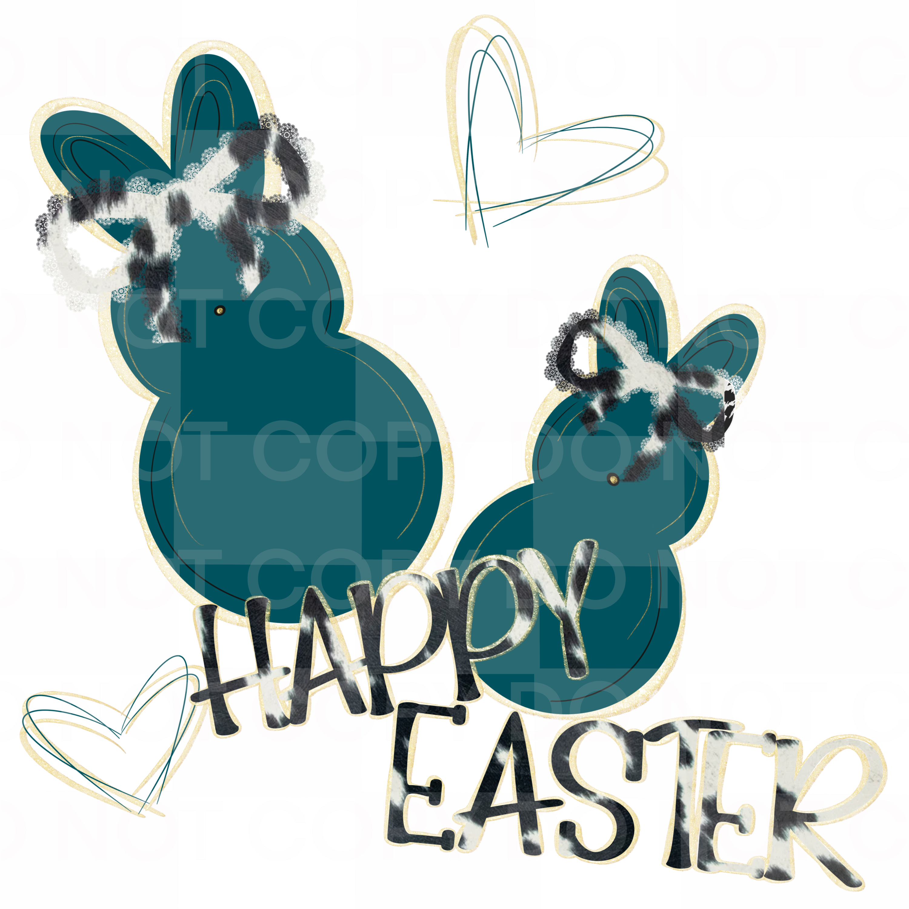 BLUE BUNNY EASTER PNG